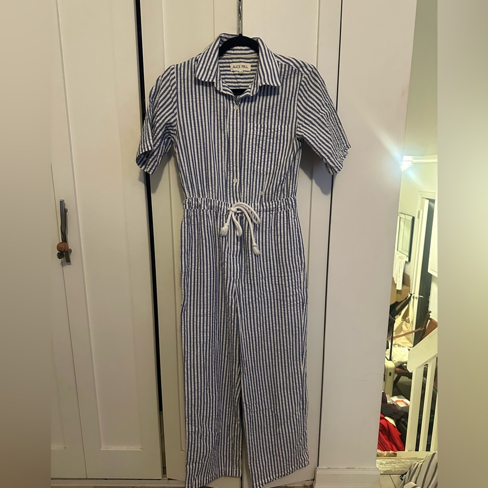 Alex Mill seersucker jumpsuit